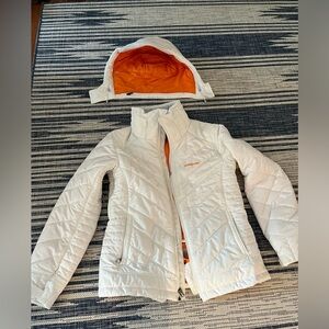 Gently used Patagonia white ski parka
